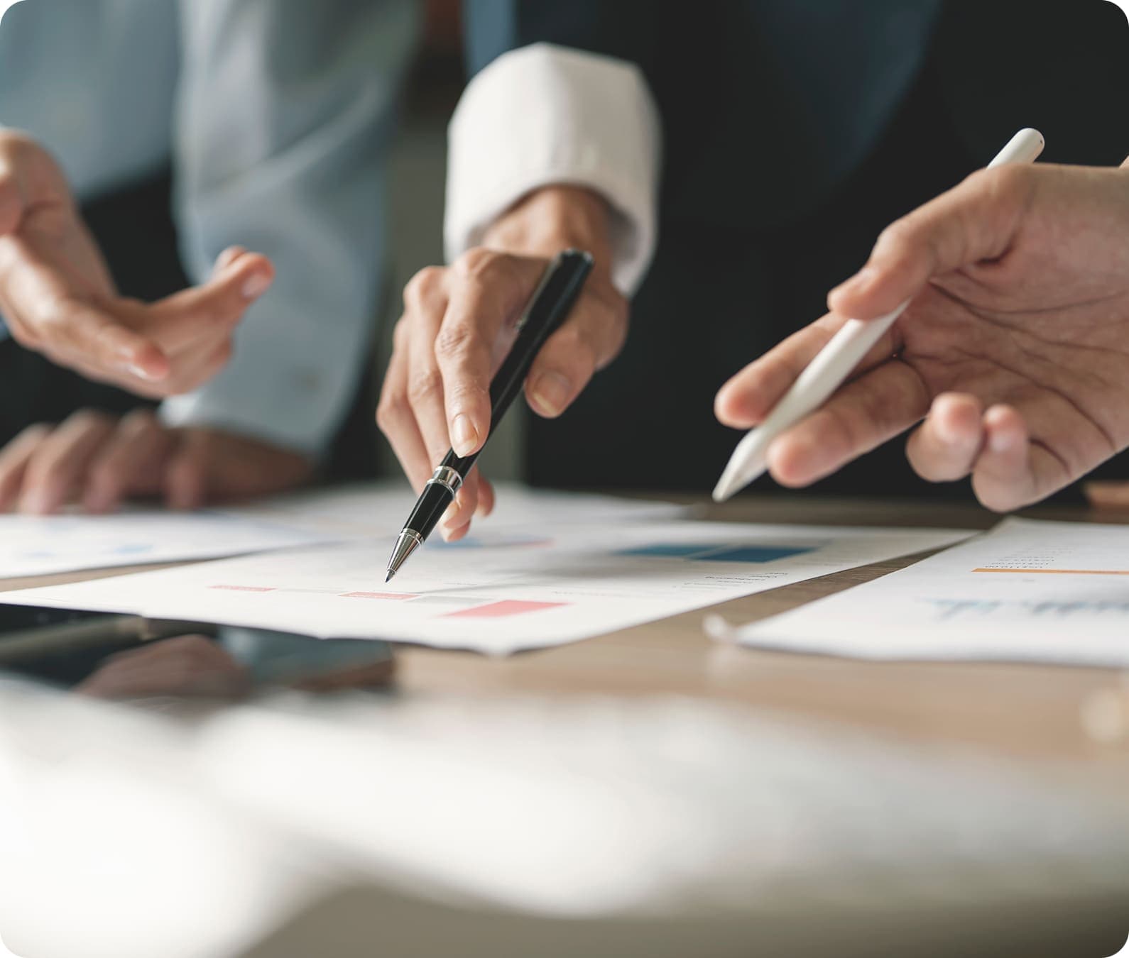 RCI Holding advisors reviewing project documents
